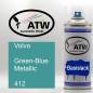 Preview: Volvo, Green-Blue Metallic, 412: 400ml Sprühdose, von ATW Autoteile West.